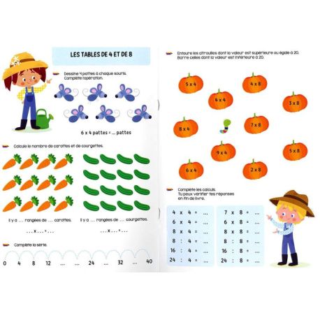 J'APPRENDS LES TABLES DE MULTIPLICATION