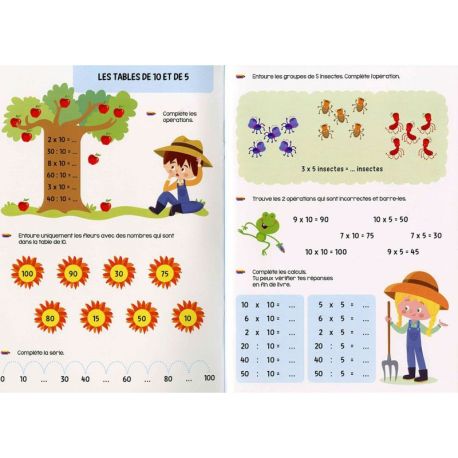 J'APPRENDS LES TABLES DE MULTIPLICATION