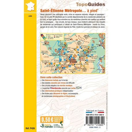 SAINT ETIENNE METROPOLE A PIED DU FOREZ AU PILAT P426