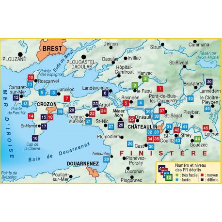 LA PRESQU'ILE DE CROZON ET SES ENVIRONS A PIED P293