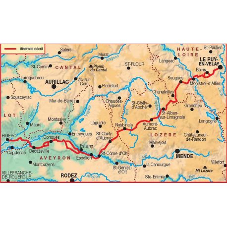 GR65/GR651 SENTIER VERS ST JACQUES VIA LE PUY-FIGEAC 651