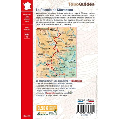 GR70 LE CHEMIN DE STEVENSON 700