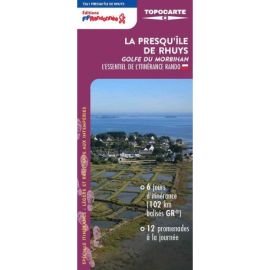 GR TOUR DE LA PRESQU'ILE DU RHUYS GOLFE DU MORBIHAN T561 TOPOCARTE