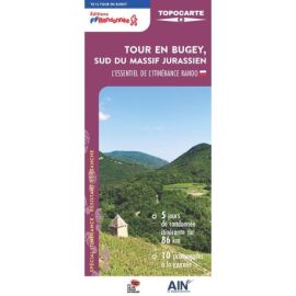 TOUR EN BUGEY, SUD DU MASSIF JURASSIEN T012 TOPOCARTE