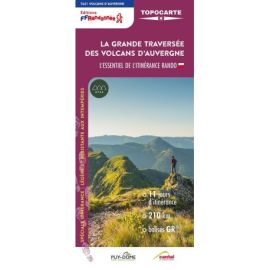 GR4/GR400/GR30 LA TRAVERSEE DES VOLCANS D'AUVERGNE - TOPOCARTE T631