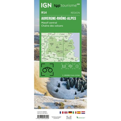 TOP250R14 - AUVERGNE RHONE ALPES MASSIF CENTRAL / CHAINE DES VOLCANS