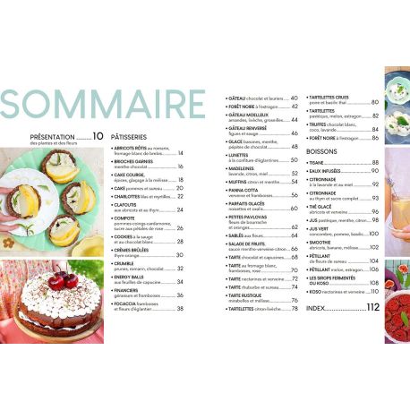 GOURMANDISES AUX FLEURS ET PLANTES DU JARDIN