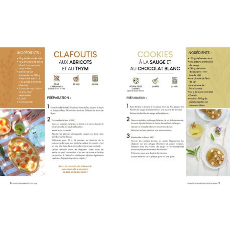 GOURMANDISES AUX FLEURS ET PLANTES DU JARDIN