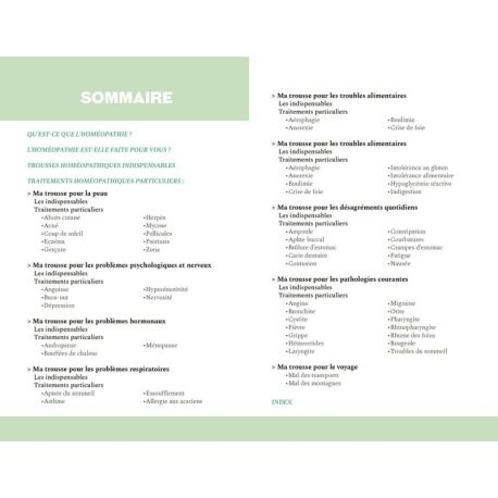 MES TROUSSES HOMEOPATHIQUES