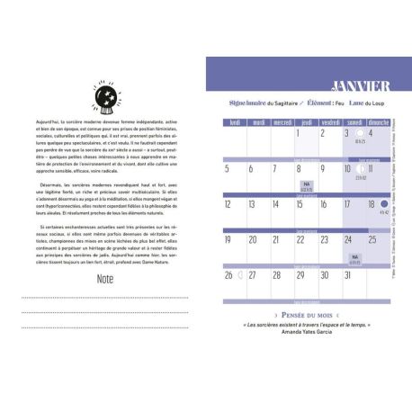 AGENDA SORCIERE 2026