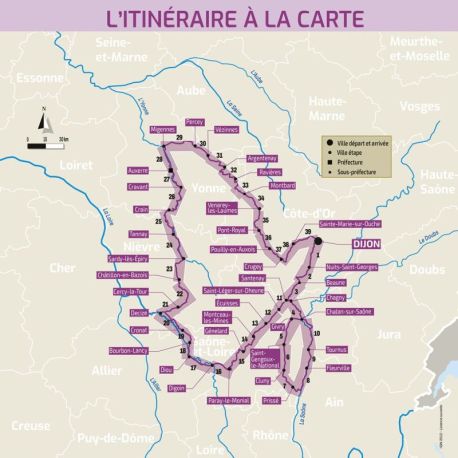 LE TOUR DE BOURGOGNE A VELO GRANDS ITINERAIRES A VELO