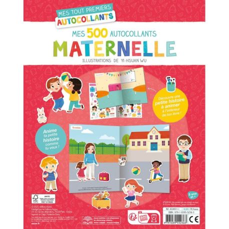 MATERNELLE MES 500 AUTOCOLLANTS