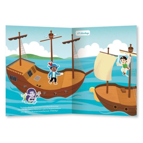 LES PIRATES MES 500 AUTOCOLLANTS