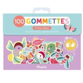 LES P'TITES BETES - MA POCHETTE 100 GOMMETTES