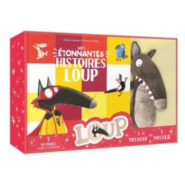 COFFRET MES ETONNANTES HISTOIRES DE LOUP AVEC 1 PELUCHE & 1 POSTER
