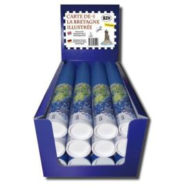 BTE 12 CARTES BRETAGNE ILLUSTREE DISPLAY DE COMPTOIR OFFERT