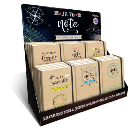 DISPLAY CARNET DE NOTES PLEIN 24 EX CARTOTHEQUE