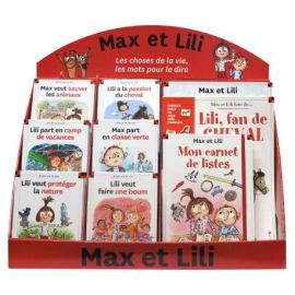 PRESENTOIR PLEIN 24EX MAX ET LILI + 14 PRODUITS DERIVES