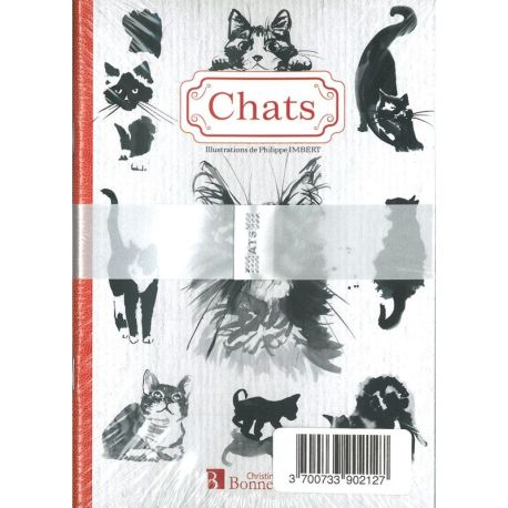 LOT DE 10 CHATS CARNET DE NOTES
