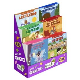 DISPLAY  MON BLOC DE GOMMETTES N°1 42EX (7EX/TITRE - 6 TITRES)