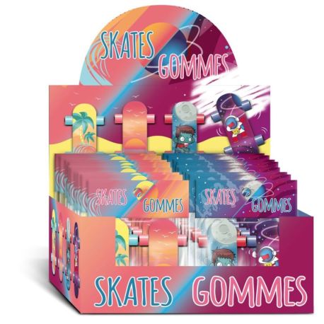 DISPLAY 24 SACHETS DE 2 SKATES GOMMES