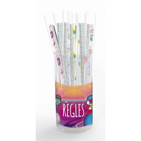 DISPLAY 32 EX REGLES FANTAISIE 20CM (4 MODELES / 8EX)