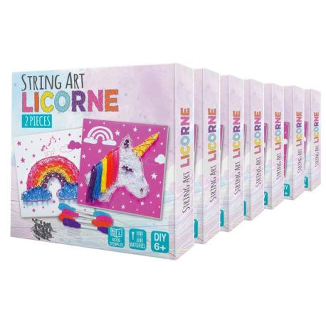 PACK STRING ART LICORNE 7EX.