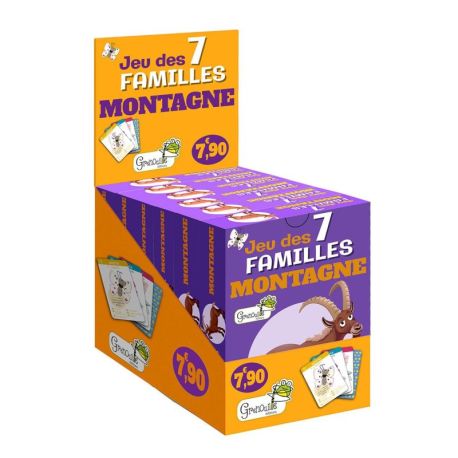 MONTAGNE - BOITE DE 6 EX JEU DES 7 FAMILLES