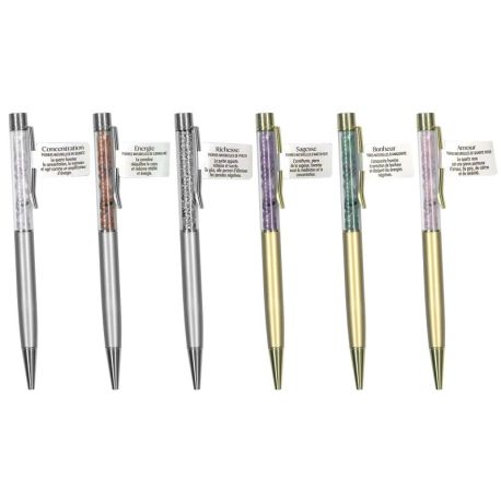 DISPLAY 36 STYLOS LITHOTHERAPIE - LES BIENFAITS DES PIERRES NATURELLES