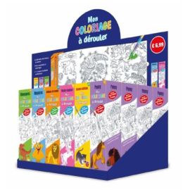 PLV COMPTOIR PLEINE 24EX - MON COLORIAGE A DEROULER (4EX/TITRE - 6