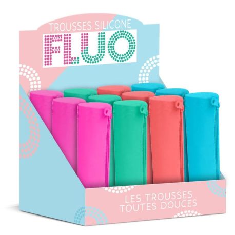 DISPLAY 12 TROUSSES SILICONE FLUO (4 MODELES / 3EX)