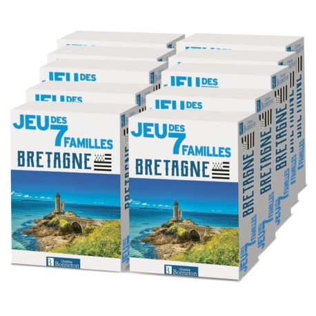 PACK 10 EX - JEU DES 7 FAMILLES BRETAGNE