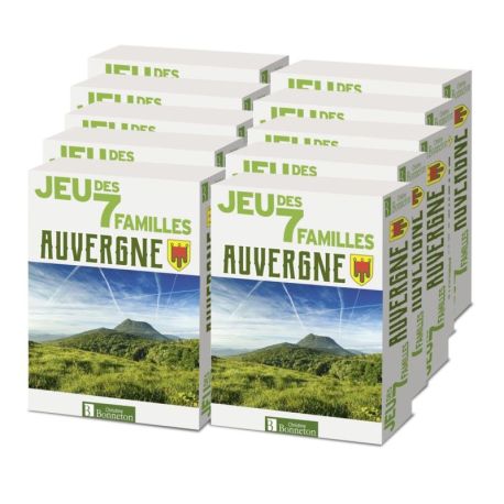 PACK 10 EX - JEU DES 7 FAMILLES AUVERGNE