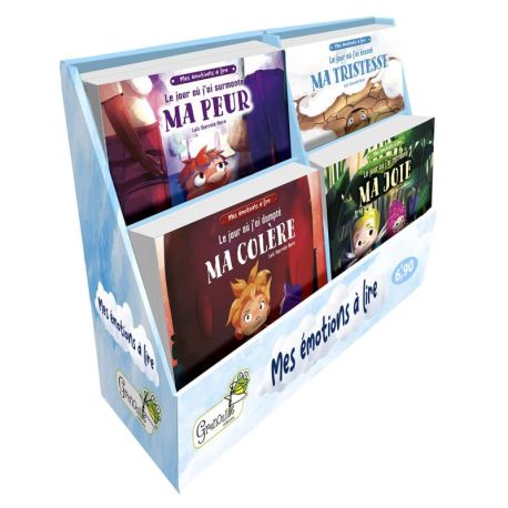 DISPLAY PLEIN 20EX - MES EMOTIONS A LIRE (5EX/TITRE - 4 TITRES) - 37.60CM X 26CM X 10CM