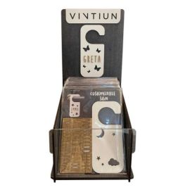 DISPLAY 30 ACCROCHE-PORTES PERSONNALISABLES EN BOIS