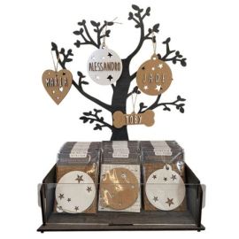 DISPLAY 30 SUSPENSIONS PERSONNALISABLES EN BOIS