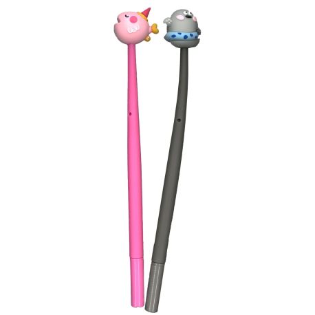 DISPLAY 24 STYLOS FLEXIBLES ANIMAUX MARINS (4 MODELES / 6EX)