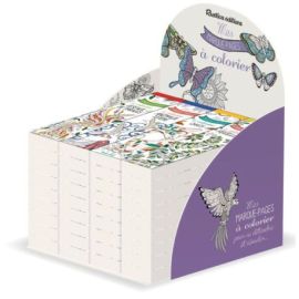 DISPLAY PLEIN 20 EX MARQUE-PAGES A COLORIER  (5EX/TITRE - 4 TITRES)