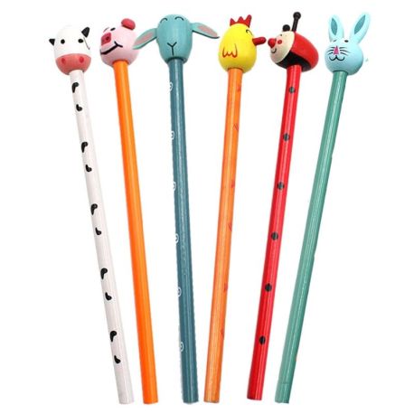 BOITE 24 CRAYONS ANIMAUX DE LA FERME (6 MODELES/4EX)