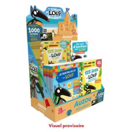 PLV DE TABLE PLEINE 50 EX CAHIERS DE VACANCES LOUP