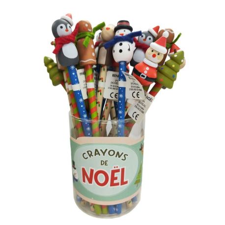 BOITE 24 CRAYONS NOEL (6 MODELES/4 EX)