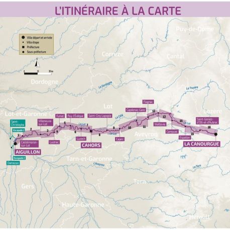 LA VALLEE DU LOT A VELO