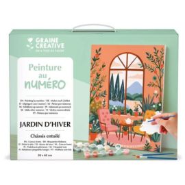 JARDIN D'HIVER - PEINTURE AU NUMERO 30CM X 40CM