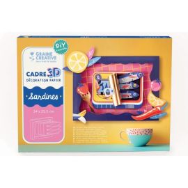 CADRE 3D PAPIER SARDINES