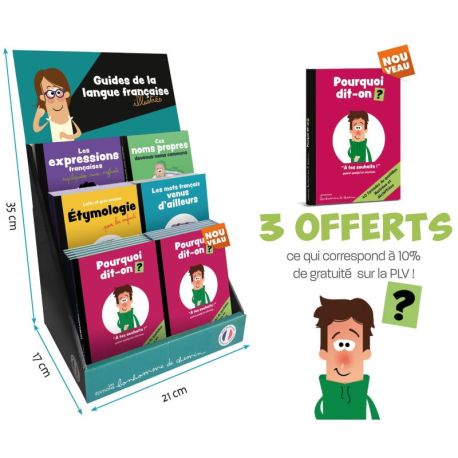 PLV PLEINE 27 EX GUIDES DE LA LANGUE FRANCAISE (5 TITRES)