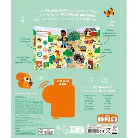 CHERCHE ET TROUVE DES TOUS PETITS SONORE - LA FERME
