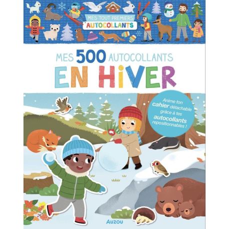 500 AUTOCOLLANTS EN HIVER