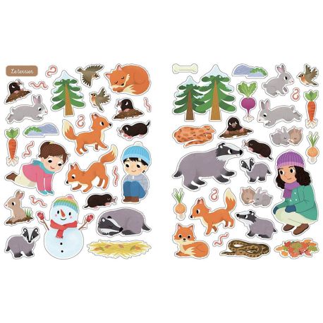 500 AUTOCOLLANTS EN HIVER