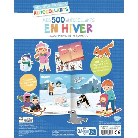 500 AUTOCOLLANTS EN HIVER