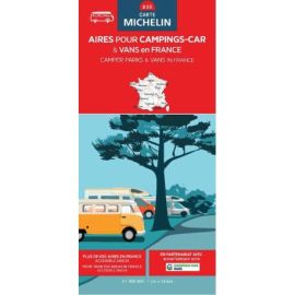 CARTE NATIONALE AIRES DE SERVICES VAN ET  CAMPING-CAR EN FRANCE